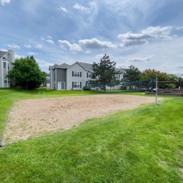 a volleyball court